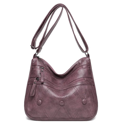 Große Umhängetasche für Damen ⎜ Vielseitige Tasche mit Reißverschlüssen und stilvollem Design
