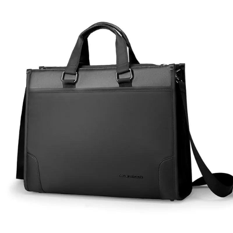 Laptoptasche für Herren ⎜ Schlanke Business-Aktentasche mit Tragegriffen und gepolstertem Laptopfach