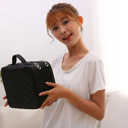 Kosmetiktasche für Damen ⎜ Große Aufbewahrung mit Fächern und robustem Reißverschluss