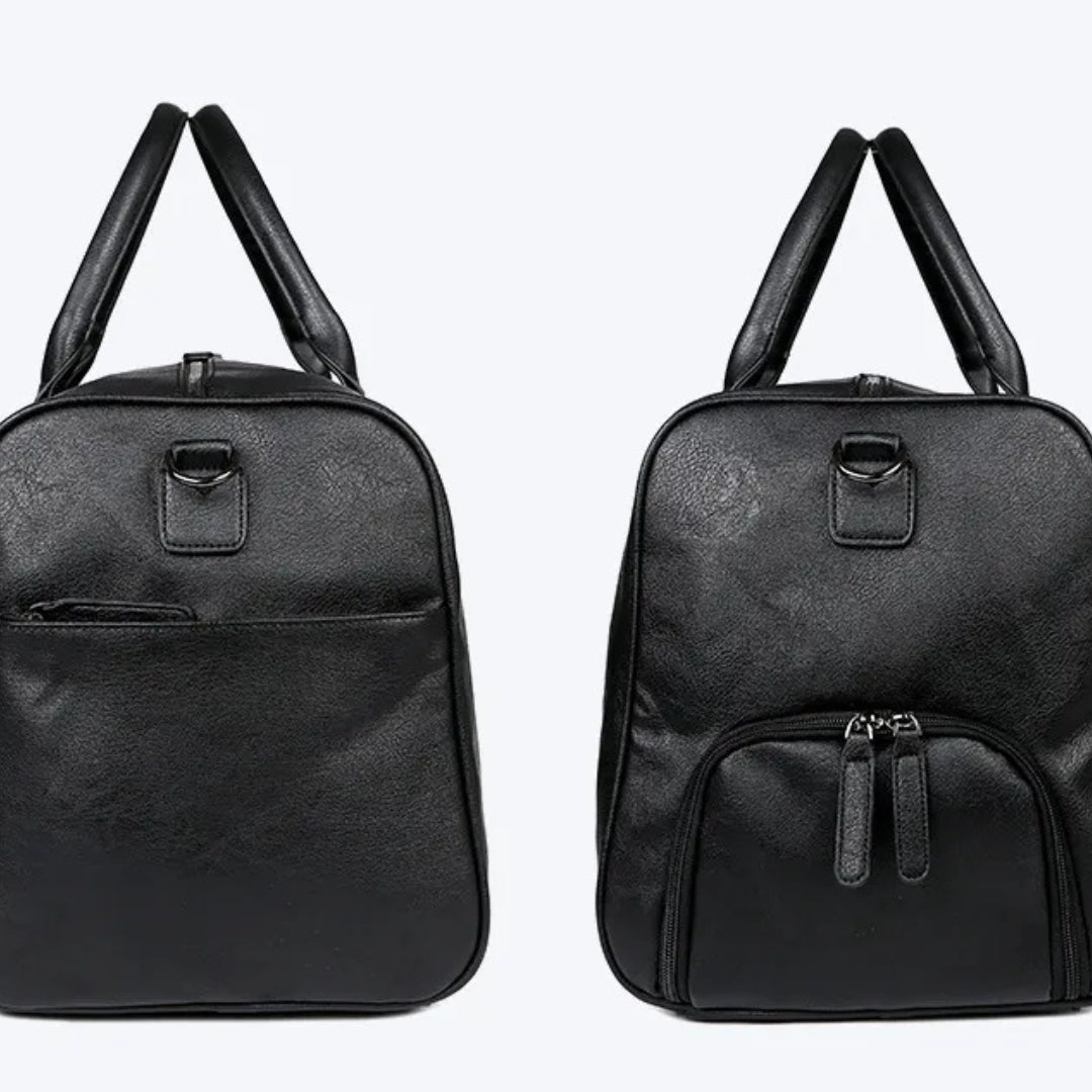 Reisetasche für Herren ⎜ Vintage Ledertasche mit großem Fassungsvermögen und abnehmbarem Schultergurt