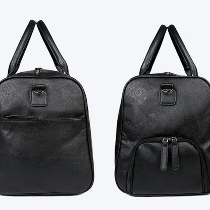 Reisetasche für Herren ⎜ Vintage Ledertasche mit großem Fassungsvermögen und abnehmbarem Schultergurt