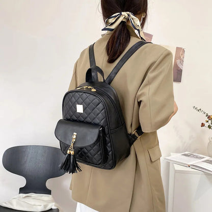 Damen Rucksack Set ⎜ Geräumiger Freizeit-Rucksack mit Tasche und Praktischen Fächern