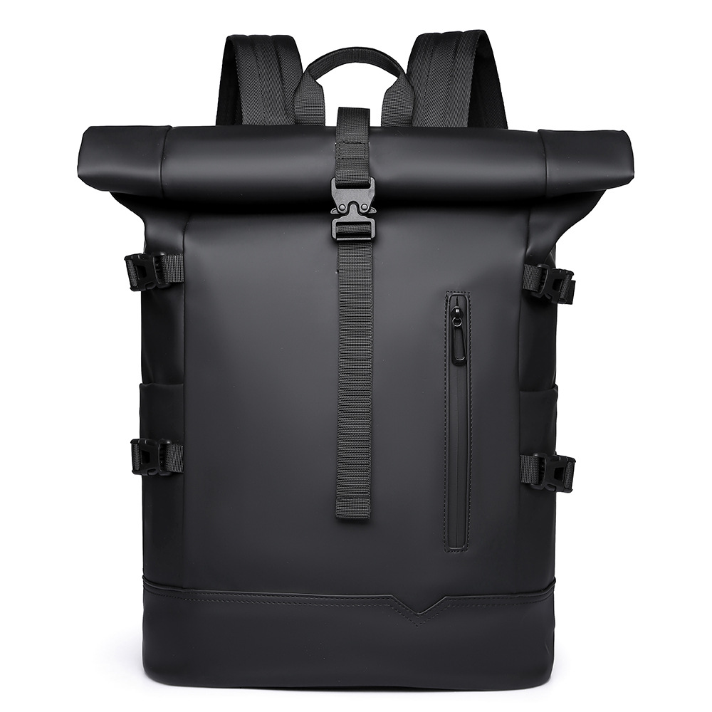 Rolltop Rucksack für Herren ⎜ Moderner Business-Rucksack für Arbeit, Reisen und Freizeit