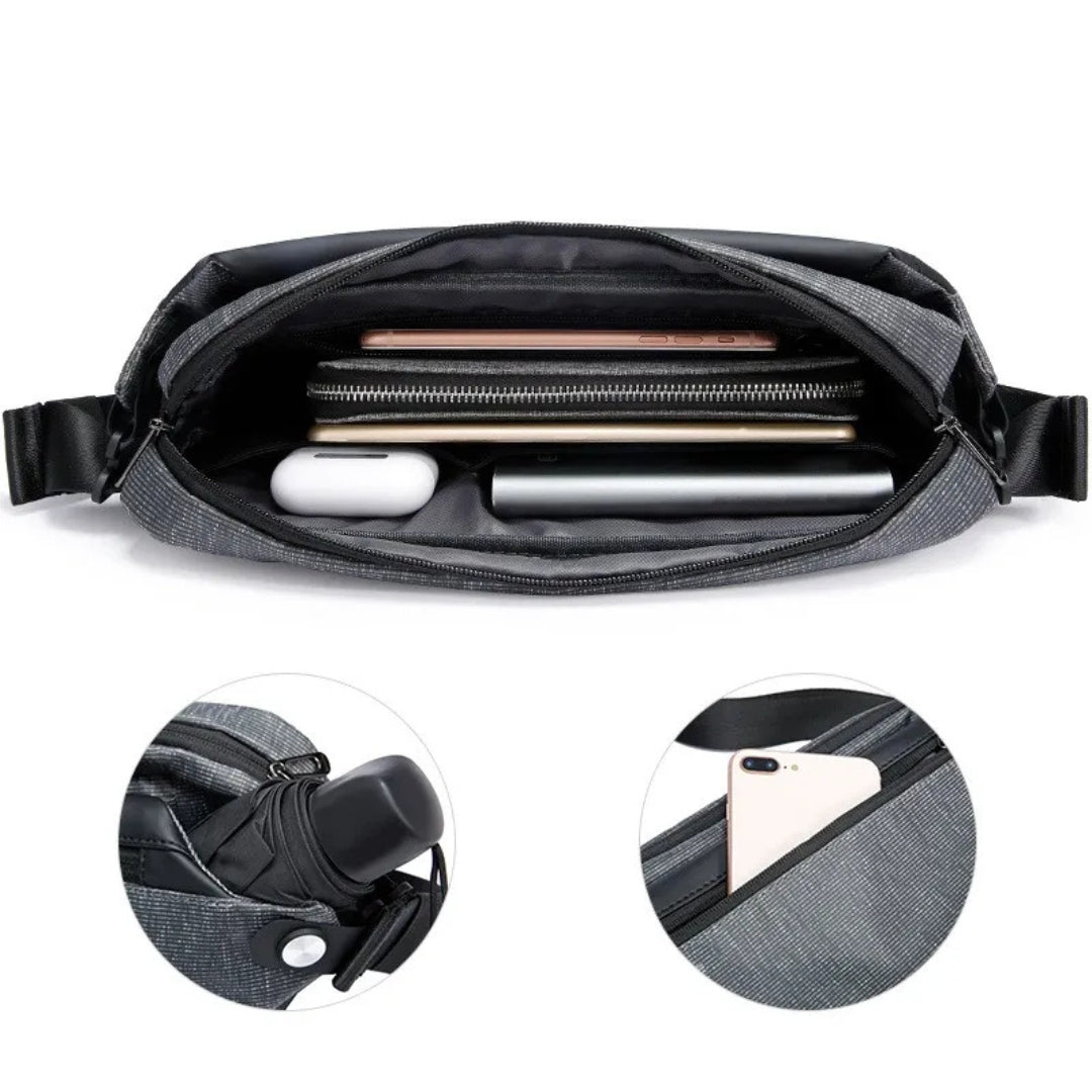 Umhängetasche für Herren ⎜ Sportliches Design mit Wasserabweisendem Material und Verstellbarem Schultergurt