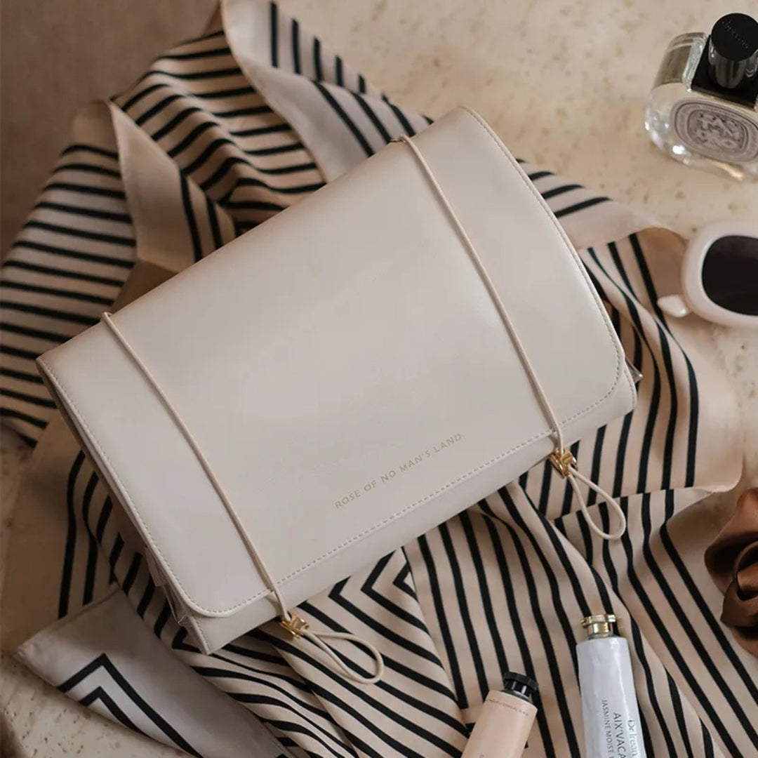 Kosmetiktasche für Damen ⎜ Umschlag-Design mit Großer Kapazität und Praktischem Reißverschluss für Unterwegs