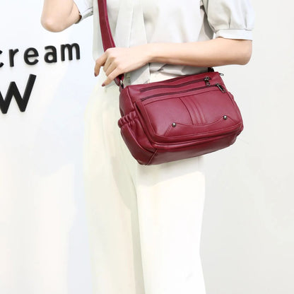 Modische Umhängetasche für Damen ⎜ Große Tasche mit mehreren Fächern und praktischem Design