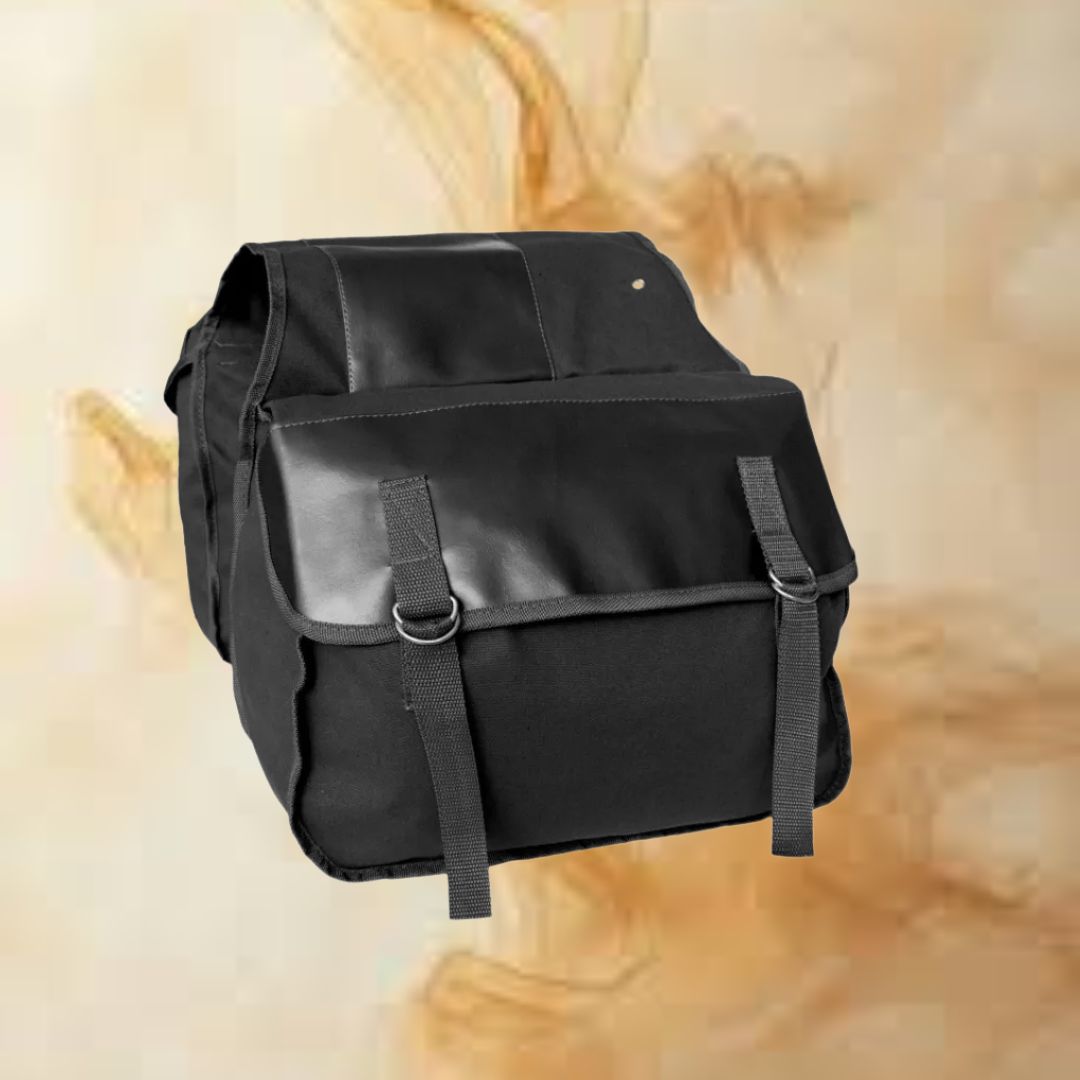 Motorrad-Seitentasche aus Canvas ⎜ Robuste Gepäcktasche mit großem Stauraum für Touren und Alltag