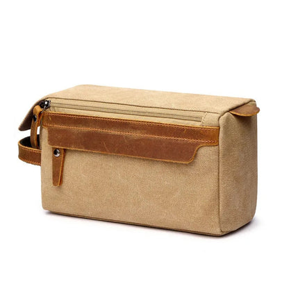 Kulturtasche für Herren ⎜ Robuste Reisetasche mit Großer Kapazität und Praktischem Reißverschlussfach