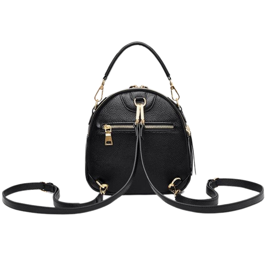 Leder Rucksack ⎜ Kompakter Träger mit verstellbaren Riemen