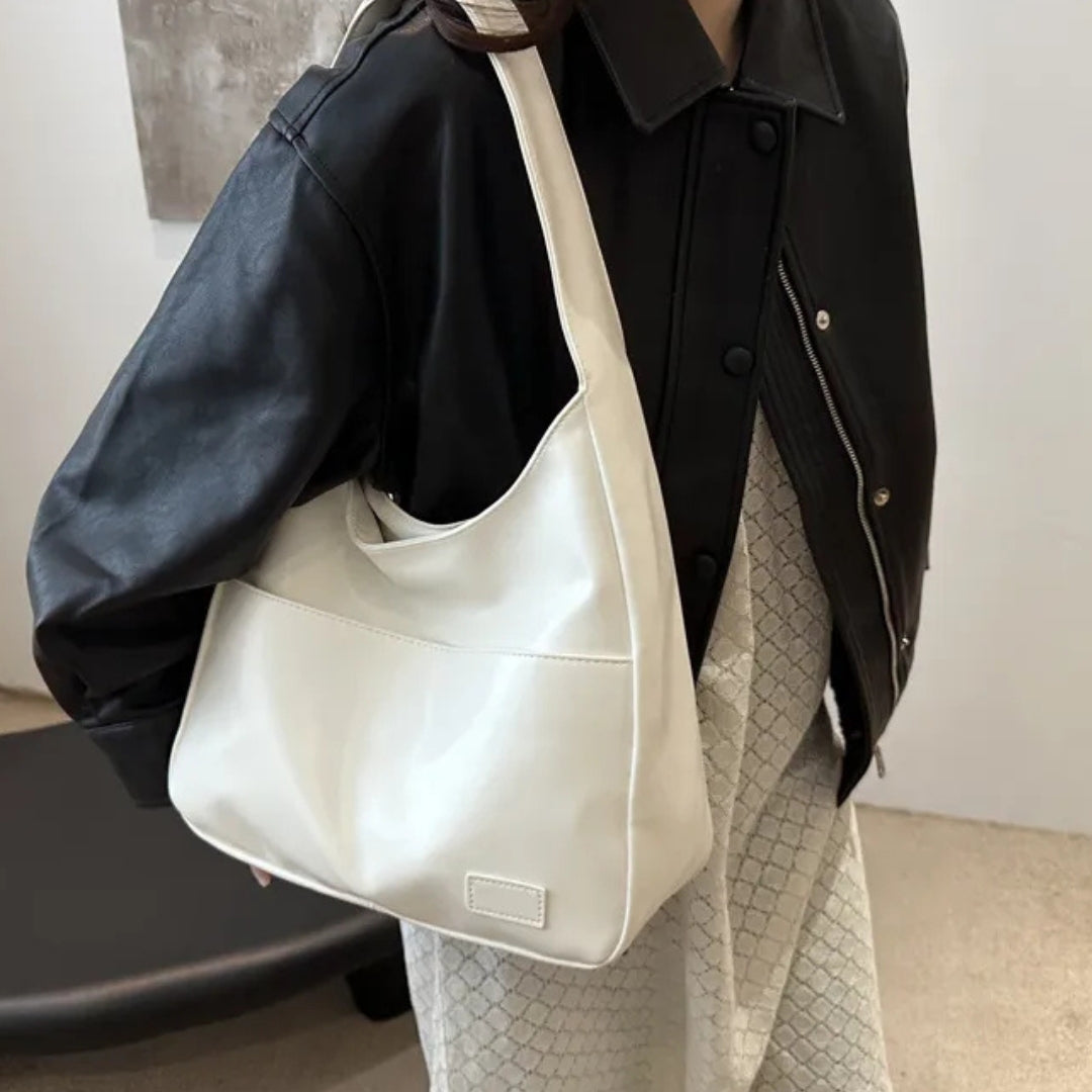 Vintage Hobo Tasche für Damen ⎜ Geräumige Schultertasche aus PU-Leder