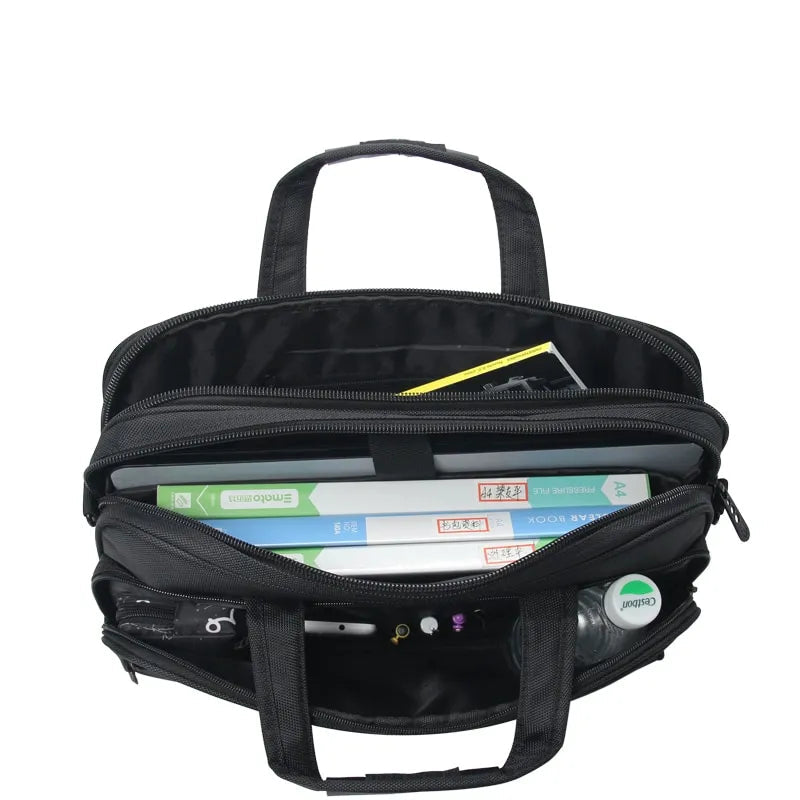 Laptoptasche für Herren ⎜ Wasserdichte Oxford-Aktentasche mit viel Stauraum und robuster Verarbeitung