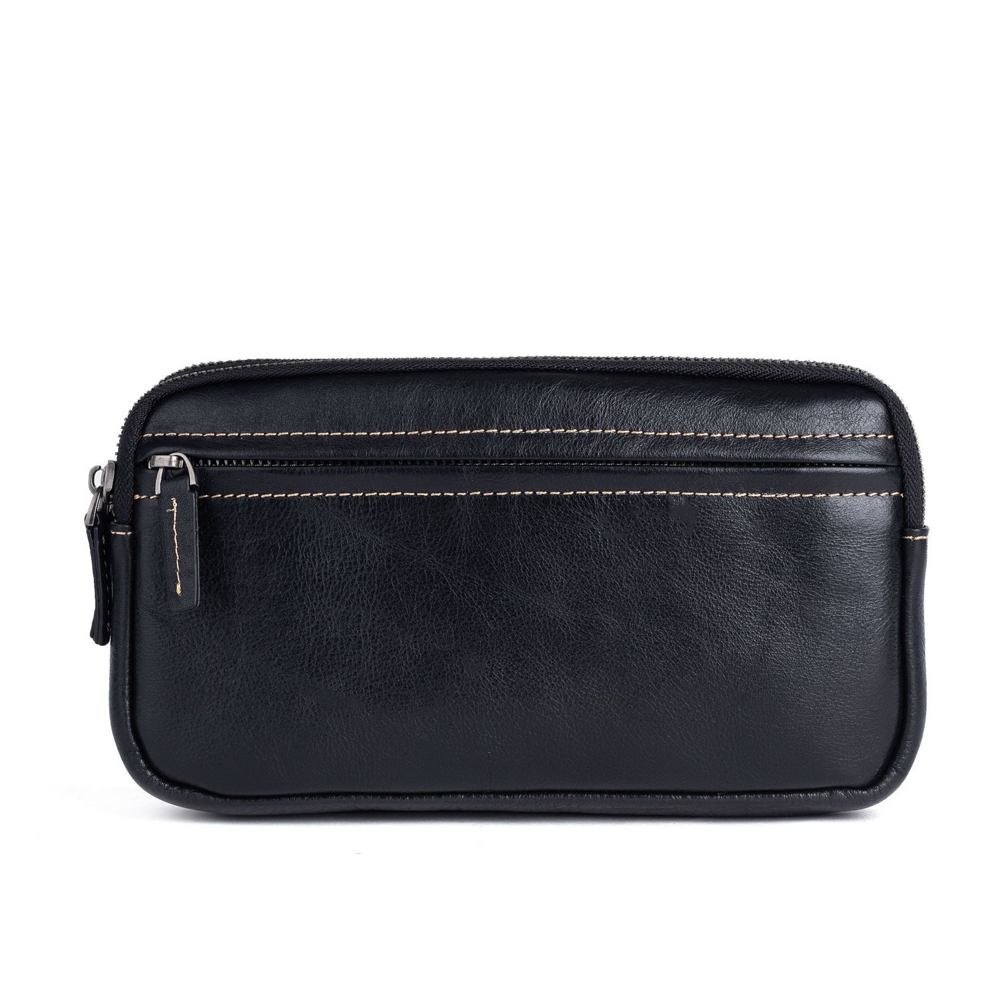Leder Clutch für Herren ⎜ Stilvolle Tasche mit Reißverschluss und geräumigem Innenfach