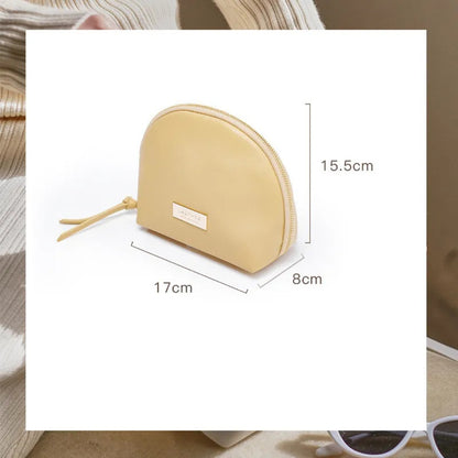 Kosmetiktasche für Damen ⎜ Elegantes Muschel-Design mit Großer Kapazität und Praktischem Innenfach