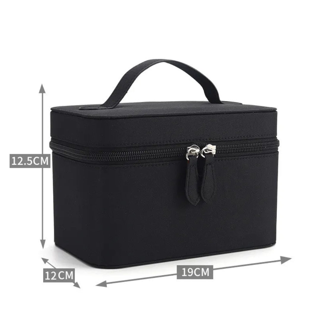 Kosmetiktasche für Damen ⎜ Wasserabweisendes Design mit Integriertem Spiegel und Praktischem Tragegriff