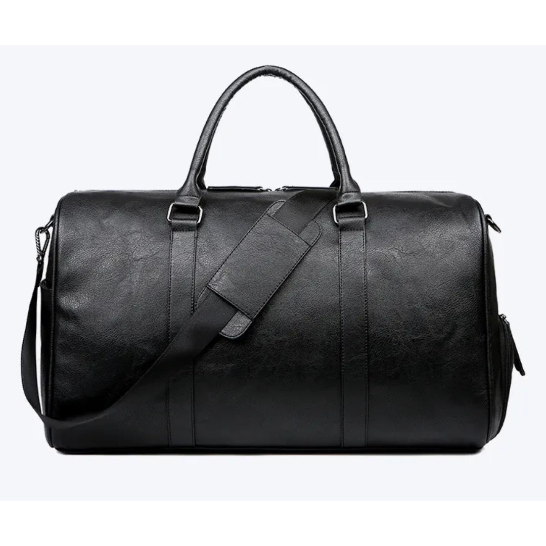 Reisetasche für Herren ⎜ Vintage Ledertasche mit großem Fassungsvermögen und abnehmbarem Schultergurt