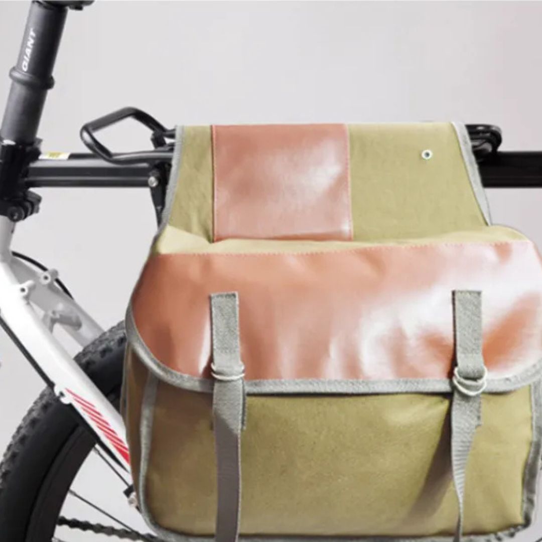 Motorrad-Seitentasche aus Canvas ⎜ Robuste Gepäcktasche mit großem Stauraum für Touren und Alltag