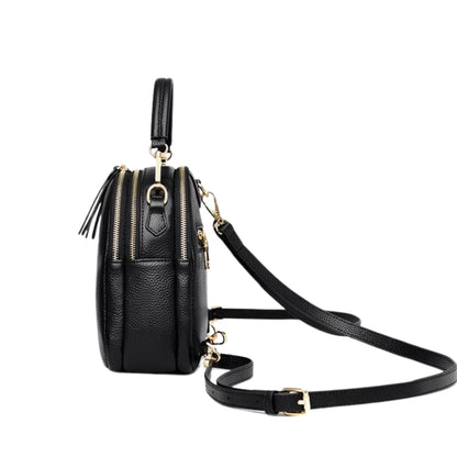 Leder Rucksack ⎜ Kompakter Träger mit verstellbaren Riemen