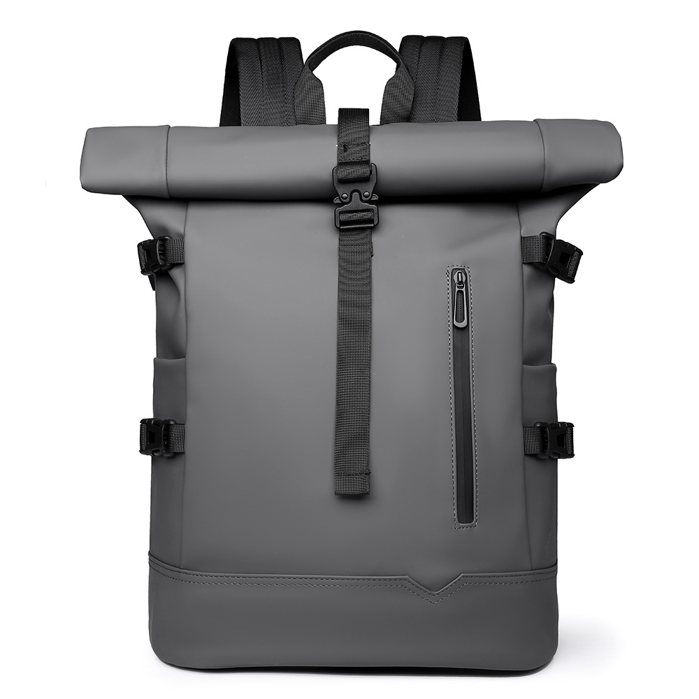 Rolltop Rucksack für Herren ⎜ Moderner Business-Rucksack für Arbeit, Reisen und Freizeit