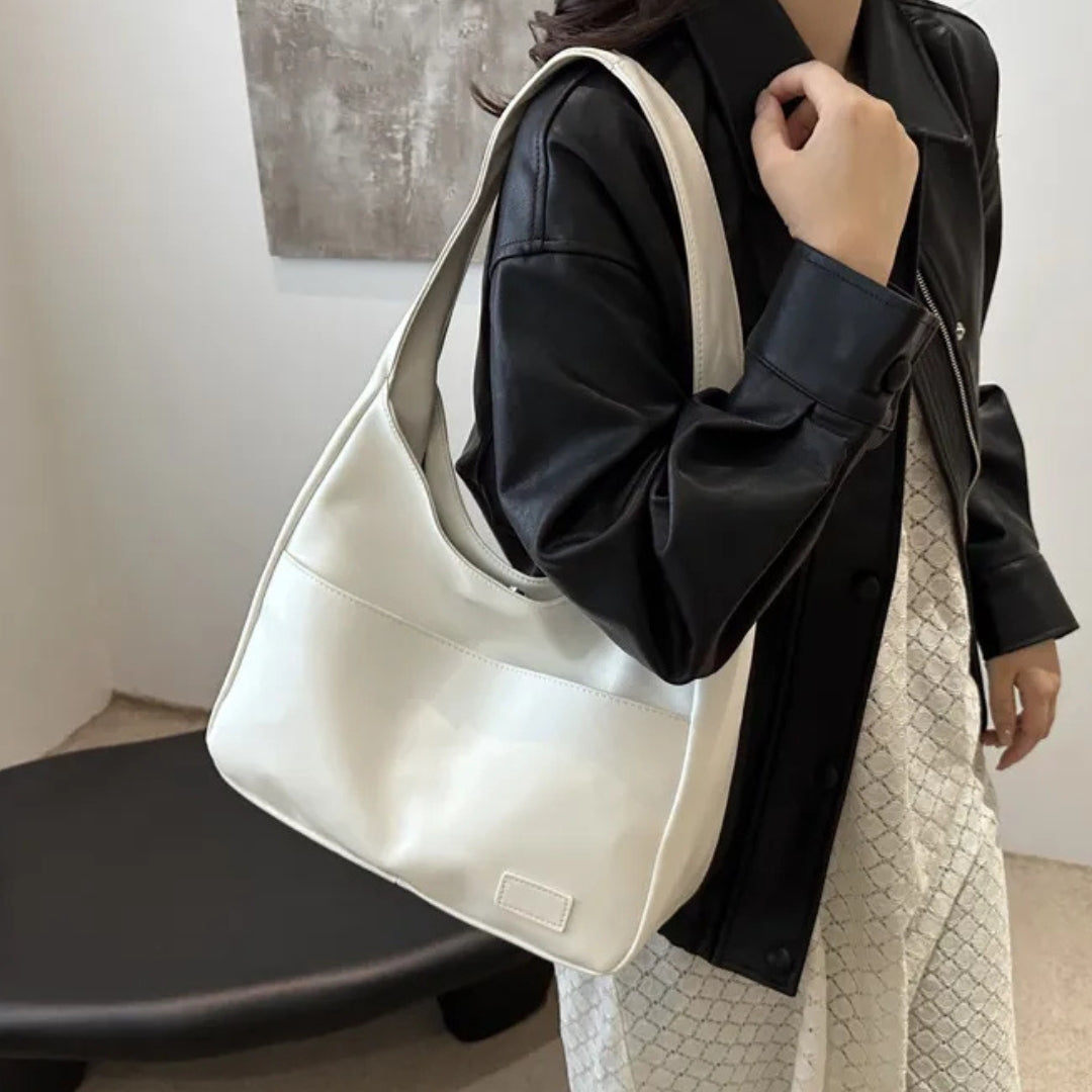 Vintage Hobo Tasche für Damen ⎜ Geräumige Schultertasche aus PU-Leder