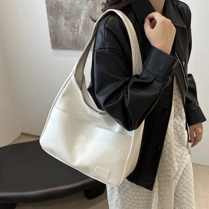 Vintage Hobo Tasche für Damen ⎜ Geräumige Schultertasche aus PU-Leder