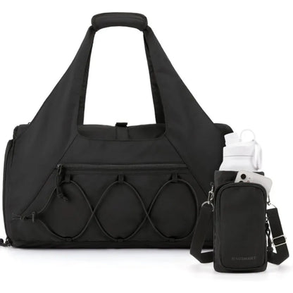 Yogatasche für Damen ⎜ Große Sporttasche mit Flaschenhalter und Fächern für Kleidung, Handy und Zubehör