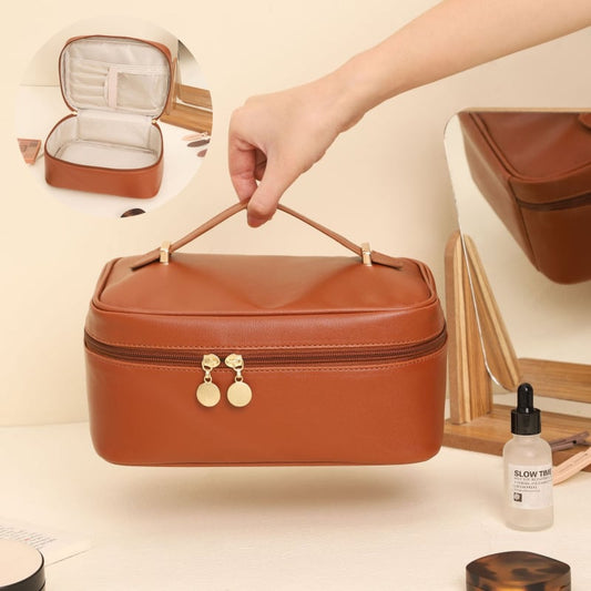 Kosmetiktasche für Damen ⎜ Praktische Reise-Tasche mit großem Fassungsvermögen und Tragegriff