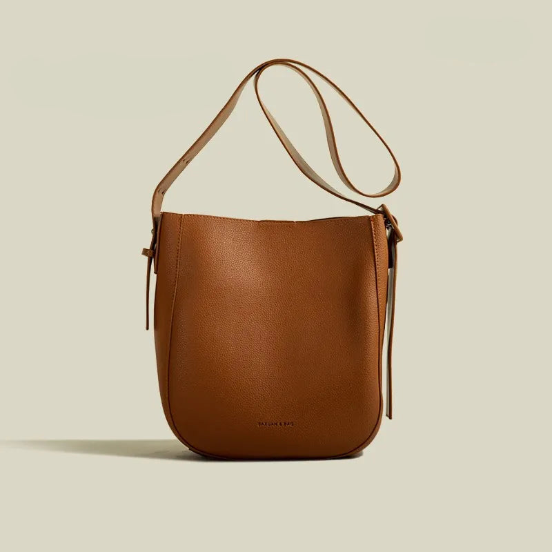 Crossbody Bucket Bag für Damen ⎜ Schlichtes Design mit verstellbarem Schultergurt und praktischem Innenraum