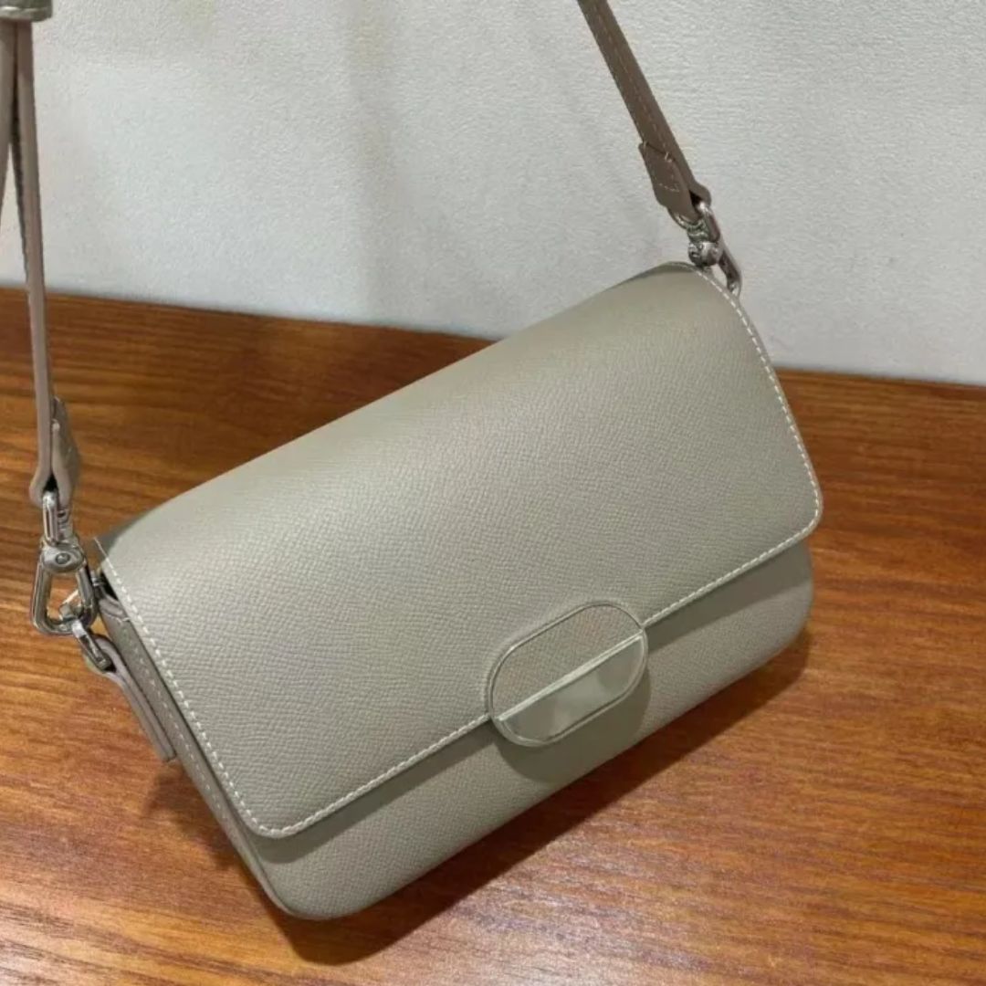 Schultertasche für Damen ⎜ Elegante Handtasche aus Kunstleder mit Verschluss