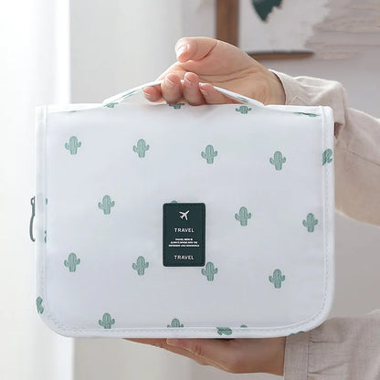Kosmetiktasche für Reisen ⎜ Praktische Aufbewahrung mit großem Fassungsvermögen und Tragegriff