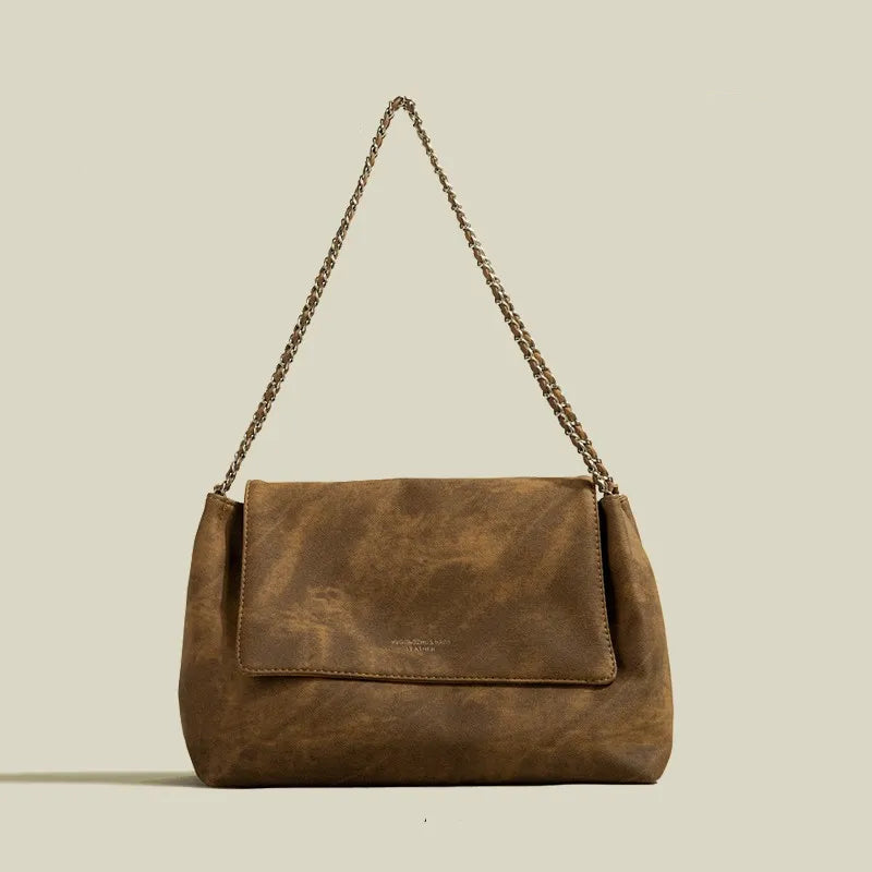 Umhängetasche für Damen ⎜ Große Tasche mit Kettenriemen und stilvollem Design