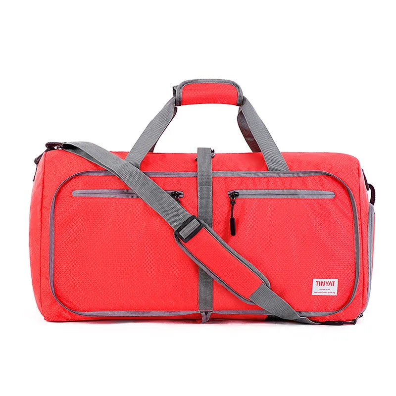 Reisetasche ⎜ Tragbare, faltbare Sporttasche mit großer Kapazität und praktischen Fächern