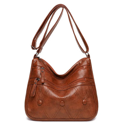 Große Umhängetasche für Damen ⎜ Vielseitige Tasche mit Reißverschlüssen und stilvollem Design