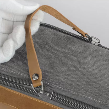 Kulturtasche für Herren ⎜ Robuste Reisetasche mit Großer Kapazität und Praktischem Reißverschlussfach