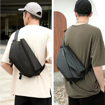 Multifunktionale Umhängetasche für Herren ⎜ Sportliche Brusttasche für Alltag und Fitness