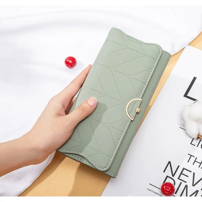 Clutch für Damen ⎜ Praktische Geldbörse mit großem Fassungsvermögen und Fächeraufteilung