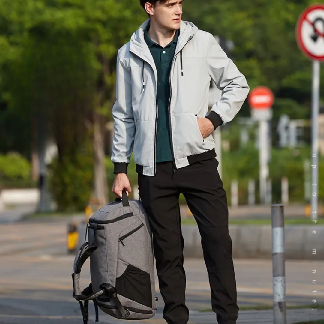 Sporttasche für Herren ⎜ Große Reisetasche mit Schultergurt und praktischem Reißverschlussfach