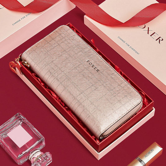 Damen Clutch Geldbörse ⎜ Langbörse mit Münzfach und Kartenfächern