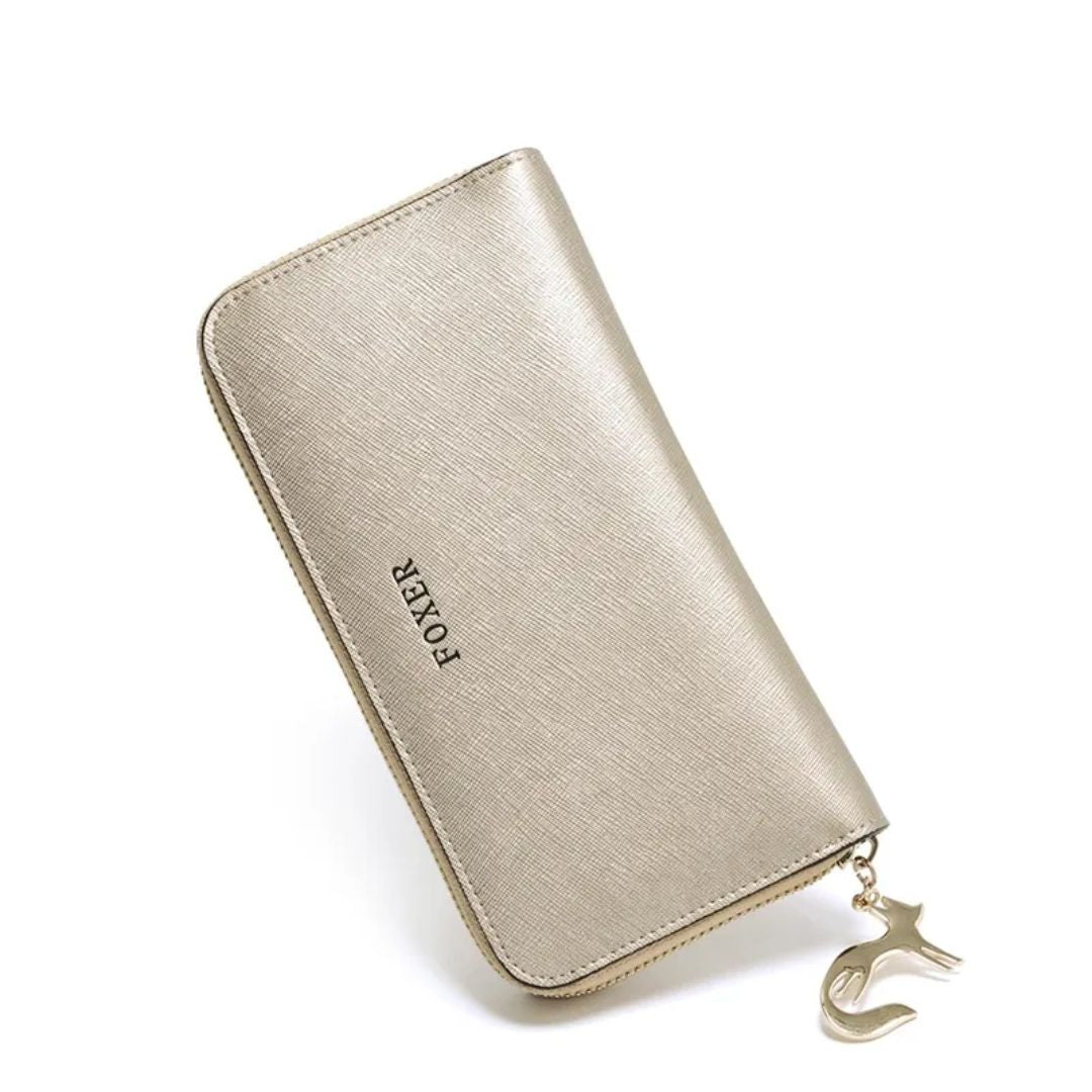 Damen Clutch Geldbörse ⎜ Langbörse mit Münzfach und Kartenfächern