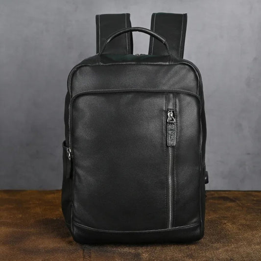 Leder Rucksack für Herren ⎜ Stilvolles Design mit großzügigem Stauraum für Reisen und Freizeit