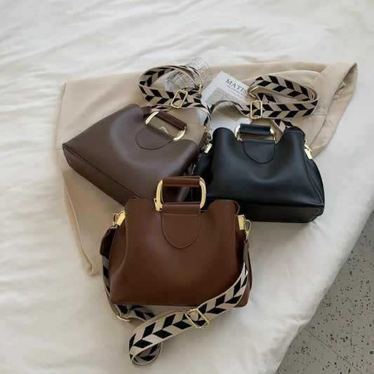 Bucket Bag für Damen ⎜ Modisches Design mit breitem Schultergurt und praktischer Tragefunktion