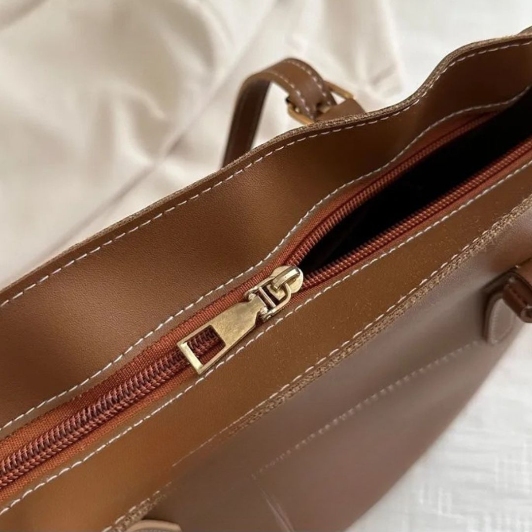 Große Handtasche für Damen ⎜ Praktische Schultertasche mit viel Stauraum für den Alltag