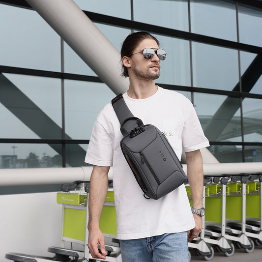 Moderne Umhängetasche für Herren ⎜ Leichte Crossbody-Tasche im sportlichen Design für den Alltag