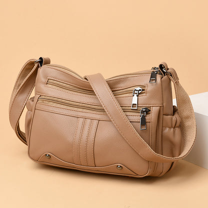 Modische Umhängetasche für Damen ⎜ Große Tasche mit mehreren Fächern und praktischem Design