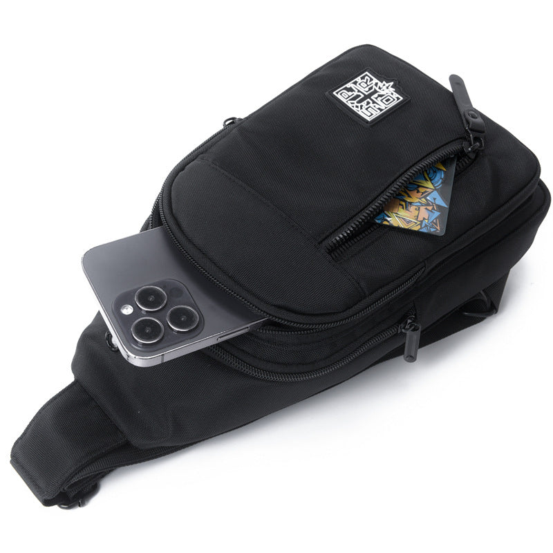 Umhängetasche für Herren ⎜ Kompakte Crossbody-Tasche mit Reißverschluss und verstellbarem Schultergurt