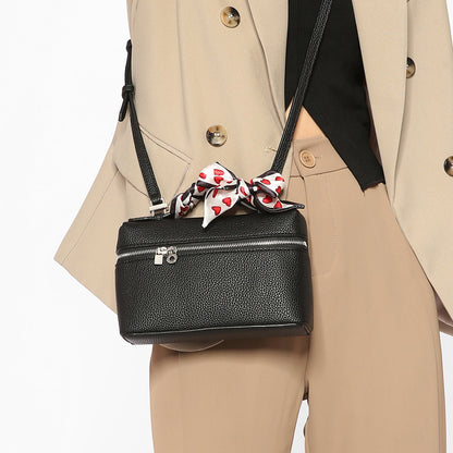Modische Umhängetasche für Damen ⎜ Elegante Crossbody-Tasche mit Herz-Schleifen-Detail