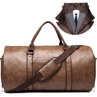 Anzugtasche für Herren mit Tragegurt ⎜ Knitterfreie Reisetasche mit Anzugfach und großem Innenraum