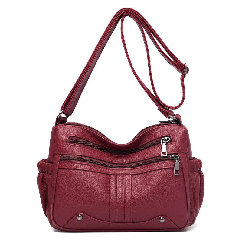 Modische Umhängetasche für Damen ⎜ Große Tasche mit mehreren Fächern und praktischem Design