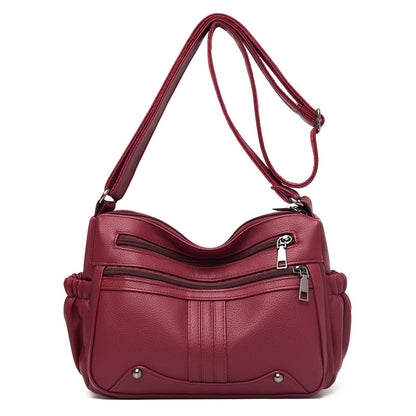 Modische Umhängetasche für Damen ⎜ Große Tasche mit mehreren Fächern und praktischem Design