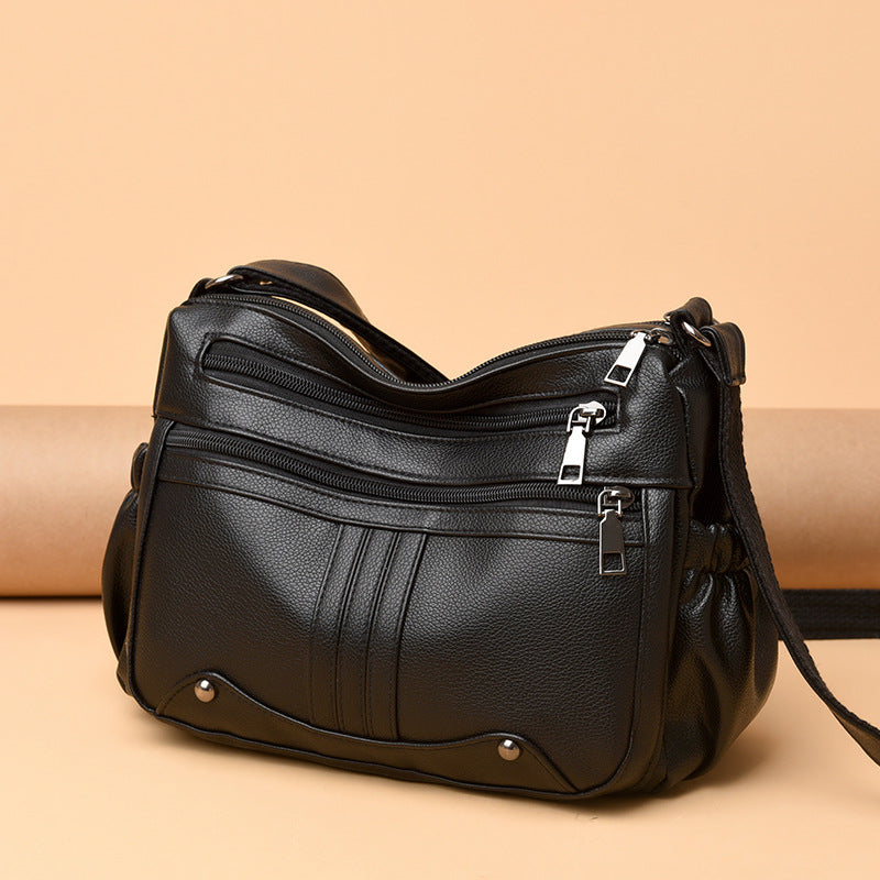 Modische Umhängetasche für Damen ⎜ Große Tasche mit mehreren Fächern und praktischem Design
