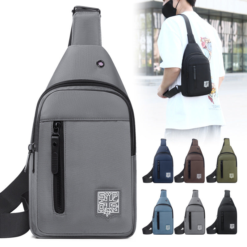 Umhängetasche für Herren ⎜ Kompakte Crossbody-Tasche mit Reißverschluss und verstellbarem Schultergurt